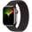 Apple Оригинална текстилна каишка за Apple Watch 44мм, 45мм, 46мм, Ultra, Ultra 2, Ultra 3 49 - Apple Black Unity Braided Solo Loop Band Size 8 (разопакован) (MMWP3ZM/A)