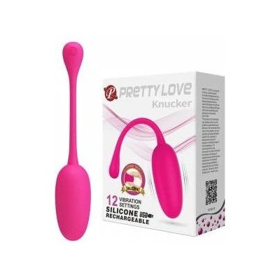 Boss of Toys Pretty Love Knucker Pink Wireless Silicone Egg - 12-Mode, USB Rechargeable