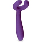 EasyToys - вибратор за двойки - акумулаторен, водоустойчив - лилав