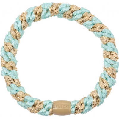 KKNEKKI Gumička do vlasů Kknekki Peppermint Beige Glitter, béžová barva – Zboží Dáma