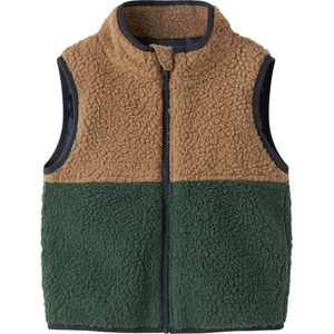 NAME IT Детски поларен елек Name it Kid's Mall Teddy Vest Fleece vest - Jungle Green - размер 110 (EU) (703-7815-0114)