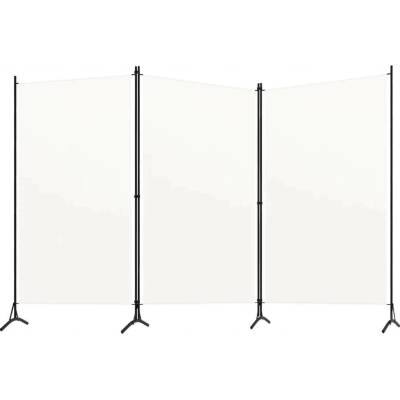VidaXL 3panelová Paraván bílá 260 x 180 cm