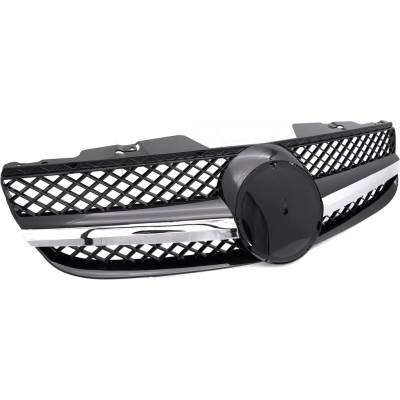 Predná maska Mercedes SL R230 06-08 Sport Chrome Black