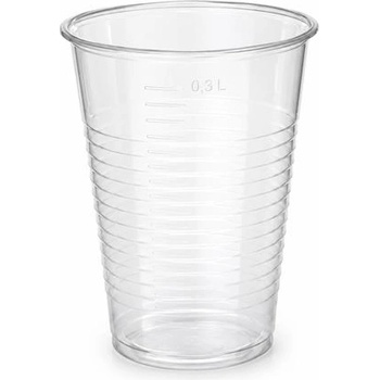 Пластмасова чаша, 3 dl, 50 бр. , прозрачна SM-CS-8300 (SM-CS-8300)