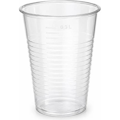 Пластмасова чаша, 3 dl, 50 бр. , прозрачна SM-CS-8300 (SM-CS-8300)