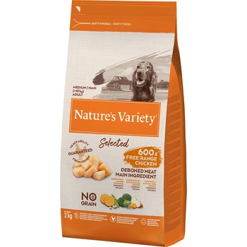 Natures Variety Selected Medium Adult kuře z volného chovu 2 x 12 kg