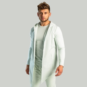 GymBeam STRIX Суичър Cardigan Moon Grey XL