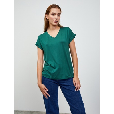ZOOT. lab Adriana 3 зелена дамска основна тениска на райета ZOOT. lab | Zelen | ЖЕНИ | XS