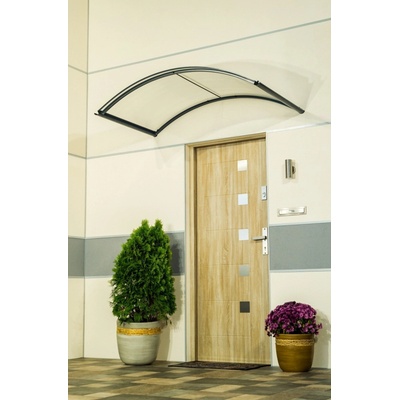 Lanitplast Arcus, 160 x 90cm číra antracit