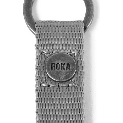 Roka london Portland Keyring Keychain - Silver (Alloy)