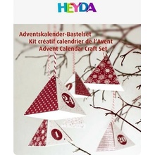 HEYDA Adventný kalendár krabičky červený 24 ks