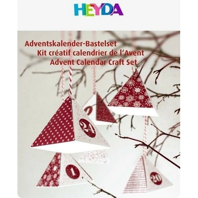 HEYDA Adventný kalendár krabičky červený 24 ks