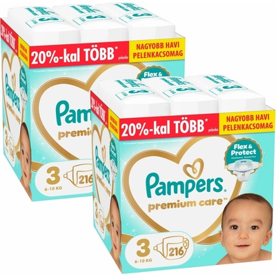 Pampers Premium Care 3 432 ks