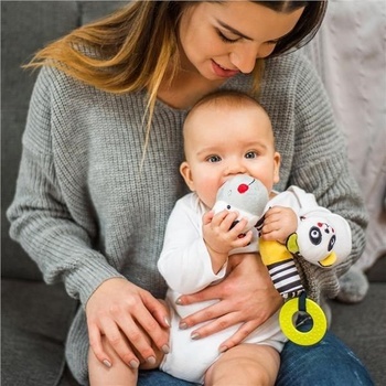 BabyOno hračka pískacia s hryzačkou Cmore zebra Zack