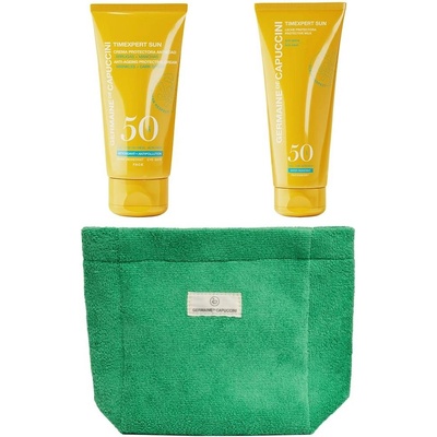 Germaine de Capuccini Комплект Love Sun - Kрем за лице и Мляко за тяло, 2 х 50 ml + Несесер