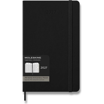 Moleskine PRO A5 týdenní 2027 černý