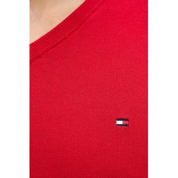 Tommy Hilfiger Памучен пуловер Tommy Hilfiger в червено MW0MW14745 (MW0MW14745)