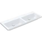 Villeroy & Boch Subway 3.0 - Двойна мивка за вграждане 130x47 см, без преливник, без отвор за смесители, алпийско бяло 4A71D301 (4A71D301)