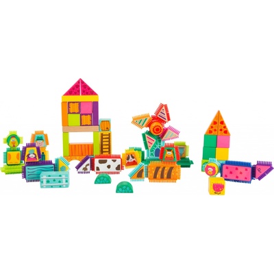 Small foot Barevné v kyblíku Vhazovačka Farma 80 ks