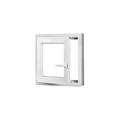 OKNA-HNED.SK Plastové okno 60x60 cm (600x600 mm) biele otváravé aj sklopné ľavé