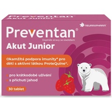 Preventan Akut Junior s příchutí jahod 30 tablet