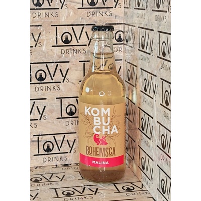 Bohemsca Kombucha malina sklo 330 ml