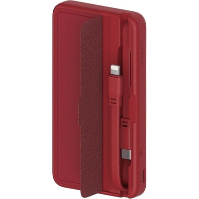 Eloop E57 10000mAh with Lightning and USB-C Cables červená