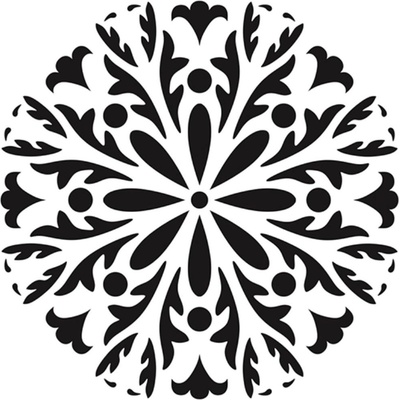 Cadence Šablona 25x25 cm Kytičková mandala – Zboží Dáma