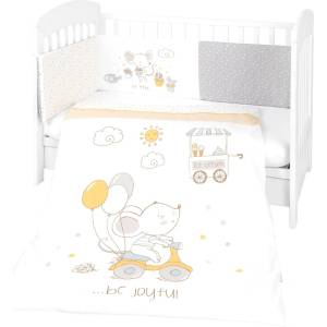 Kikka Boo - Бебешки спален комплект 2 части ЕU style 70/140 Joyful Mice