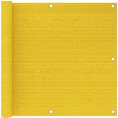 vidaXL Balkónová zástěna žlutá 90 x 500 cm HDPE