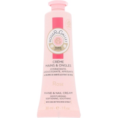 Roger & Gallet Rose krém na ruce a nehty s bambuckým máslem a extraktem z růží 30 ml