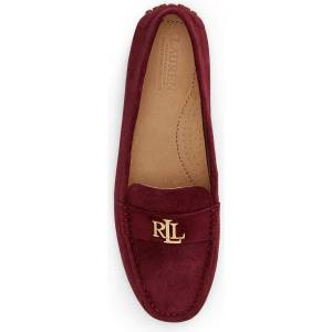 Lauren Ralph Lauren мокасини дамски от велур Barnsbury (802821629037.600)