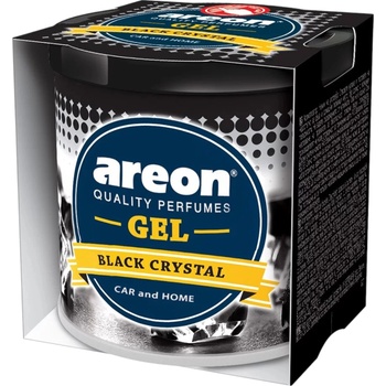Areon ароматизатор гел консерва за дома и автомобила, Черен кристал