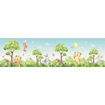 AG Design WBD-8127 Samolepicí bordura Méďa, rozměry 5 m x 9,7 cm