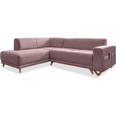 Miuform Розов разтегателен/с място за съхранение ъглов диван (ляв ъгъл/L форма) Classy Sophie - Miuform (1971AU21)