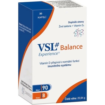 VSL Balance probiotika+Vit. D 30 kapslí