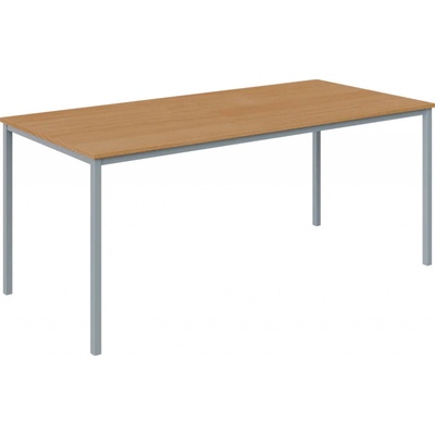 JPT 180 jídelní stůl kovová podnož stříbrná deska 18 mm 1800 x 800 mm buk royal