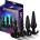 Afterdark Luvest Box Anal Plugs Collection Black 4 pack