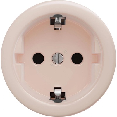 Kliklap - Ретро домашен контакт SCHUKO без рамка 230V/16A, старо розово (KA0143)