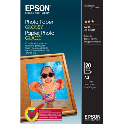 Epson Гланцирана фотохартия Epson (A3, 20 листа, 200g)