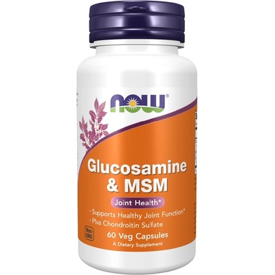 NOW NOW Glucosamine & MSM, 60 Veg Capsules