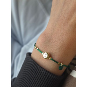 Kathryn' s Bracelets Персонализирана Дамска Гривна с Буква и Злато (ДСГ8)