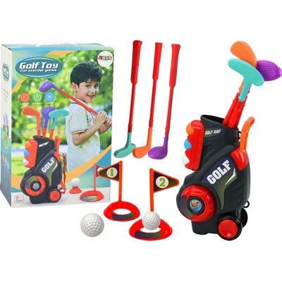 mamido Súprava na mini golf pre deti s vozíkom na kolieskach