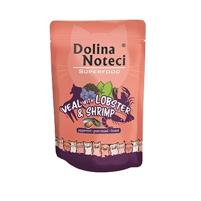 Dolina Noteci Суперхрана телешко с омар и скариди, 85 г пакетче
