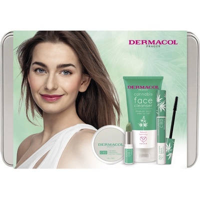 Dermacol CBD deko CBD Rtěnka měnící barvu 3,5 g Great Lashes CBD, Řasenka 9 ml + pudr s CBD 8 g Cannabis krém na tvář 150 ml – Zboží Dáma
