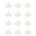 Bambu Lab LED Flame Tea Light Candle Set Warm Yellow - 12 броя (B-KC008)