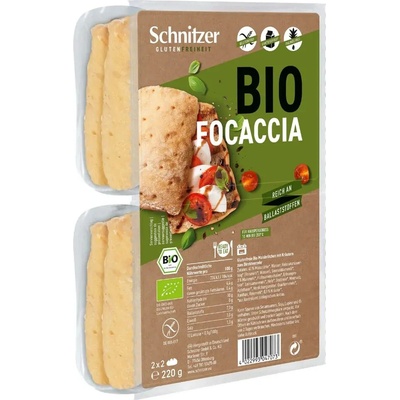 Schnitzer Kukuřičná focaccia 220 g
