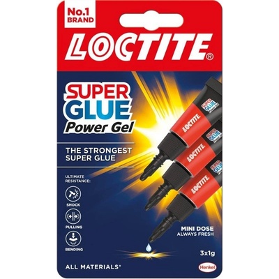 HENKEL SUPER BOND Power gel Mini Trio 3 x 1 g