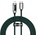 Baseus Digital Display USB-C to Lightning Cable PD 20W (CATLSK-A06) - USB-C към Lightning кабел за Apple устройства с Lightning порт (200 см) (зелен)