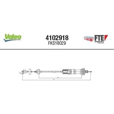 Tažné lanko, ovládání spojky FTE 4102918